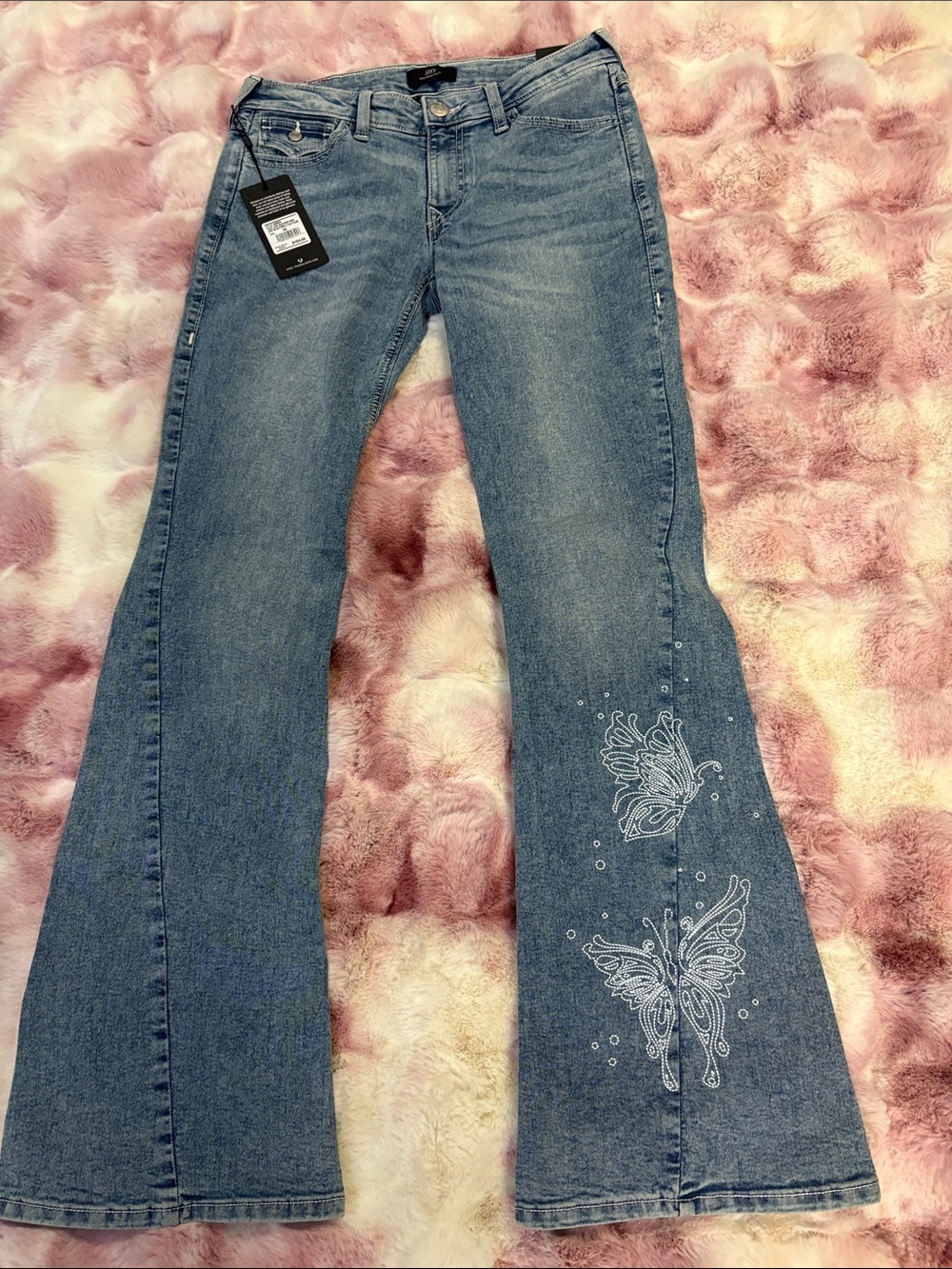 NWT True Religion  Butterfly Flare Jeans